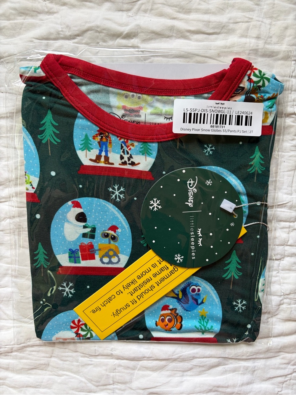 Little Sleepies Christmas - Disney Pixar Snow Globe Pajama Set